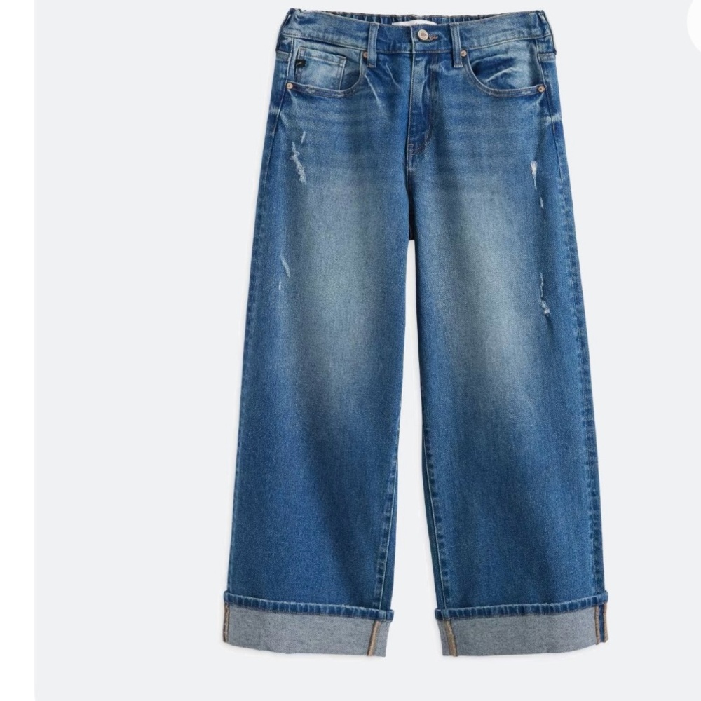 Classic Blue Wide-Leg Jeans